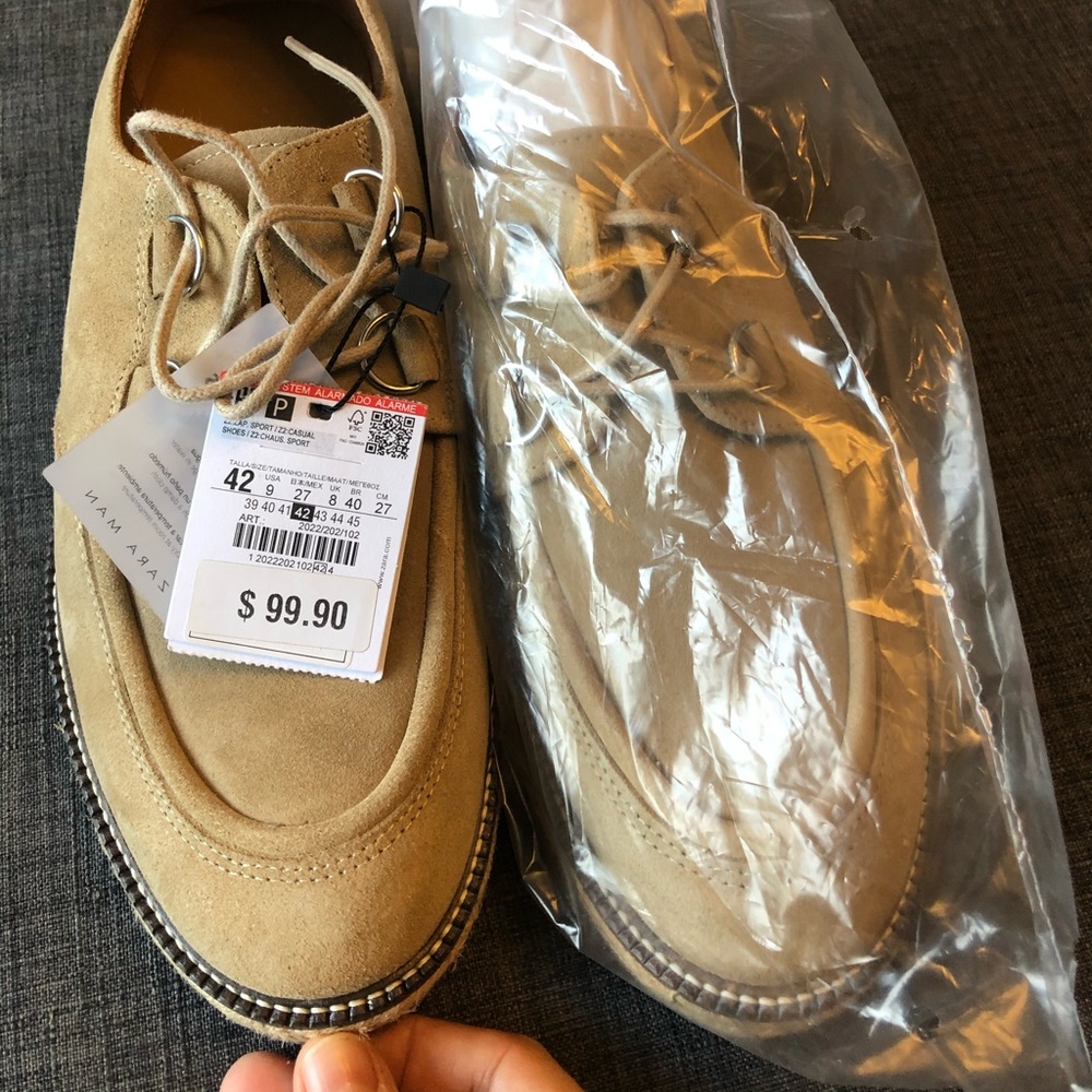 Zara mens suede suede